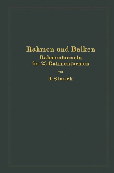 bokomslag Rahmen und Balken