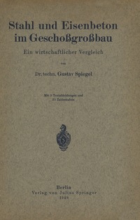 bokomslag Stahl und Eisenbeton im Geschoßgroßbau
