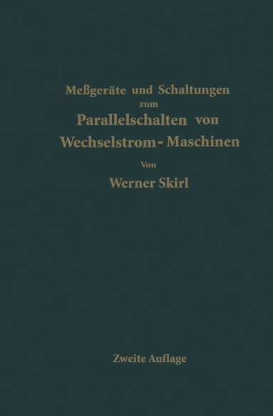 bokomslag Parallelschalten von Wechselstrom-Maschinen