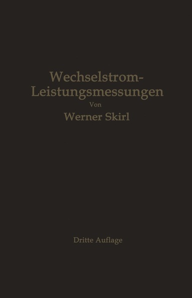 bokomslag Wechselstrom-Leistungsmessungen