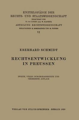 Rechtsentwicklung in Preussen 1