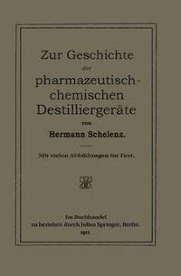 bokomslag Zur Geschichte der Pharmazeutisch-Chemischen Destilliergerte