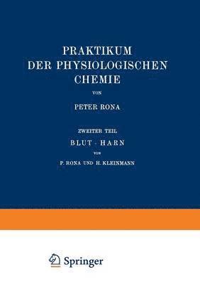 bokomslag Praktikum der Physiologischen Chemie