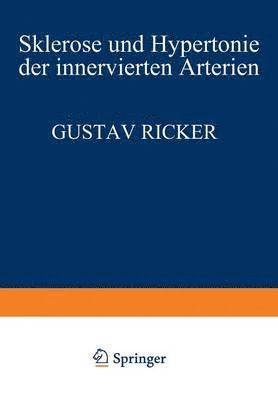 bokomslag Sklerose und Hypertonie der Innervierten Arterien