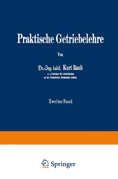 bokomslag Praktische Getriebelehre