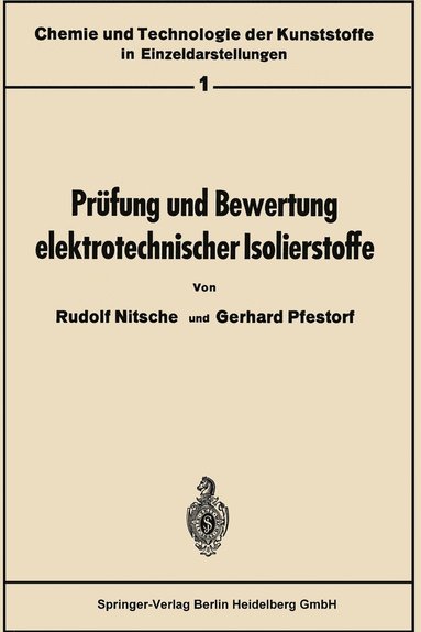 bokomslag Prüfung und Bewertung elektrotechnischer Isolierstoffe