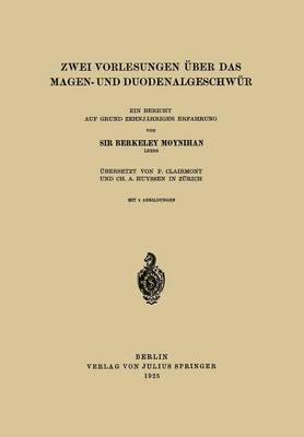 bokomslag Zwei Vorlesungen ber das Magen- und Duodenalgeschwr