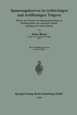 Spannungskurven in rechteckigen und keilfrmigen Trgern 1