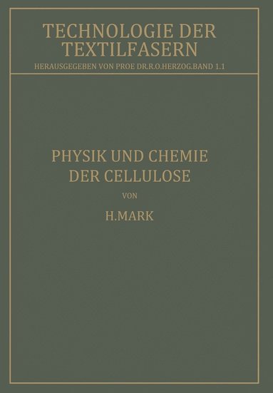 bokomslag Physik und Chemie der Cellulose