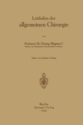 bokomslag Leitfaden der allgemeinen Chirurgie