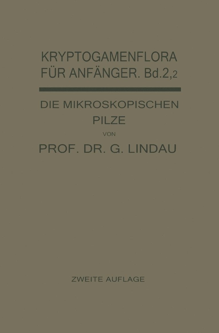 Die mikroskopischen Pilze