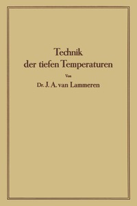 bokomslag Technik der tiefen Temperaturen