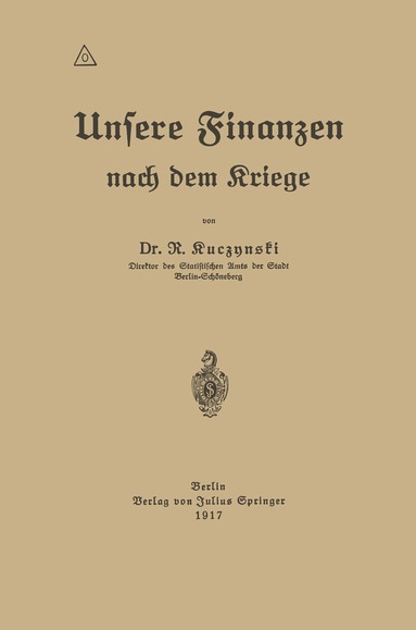 bokomslag Unsere Finanzen nach dem Kriege