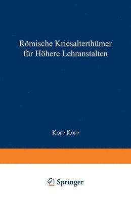 Rmische Literaturgeschichte und Alterthmer, fr hhere Lehranstalten 1