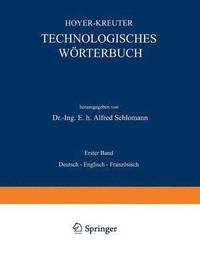 bokomslag Technologisches Wrterbuch