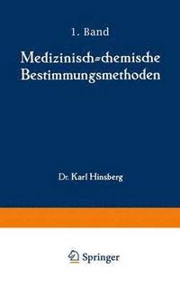 bokomslag Medizinisch-chemische Bestimmungsmethoden