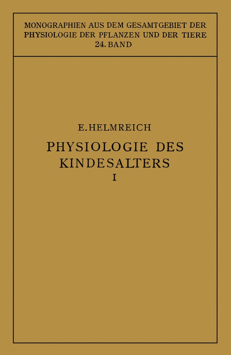 Physiologie des Kindesalters