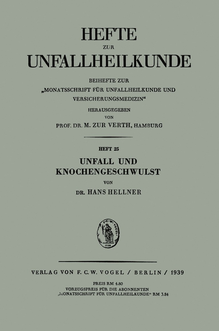 Unfall und Knochengeschwulst