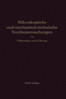 bokomslag Mikroskopische und mechanisch-technische Textiluntersuchungen