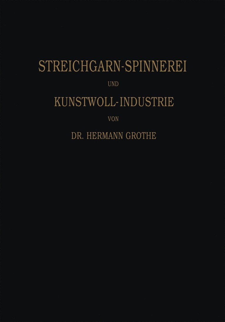 Technologie der Gespinnstfasern