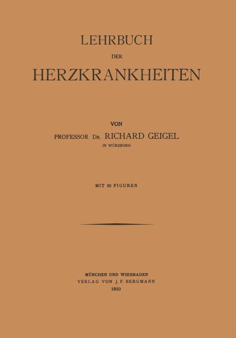 Lehrbuch der Herzkrankheiten 1