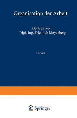 bokomslag Organisation der Arbeit