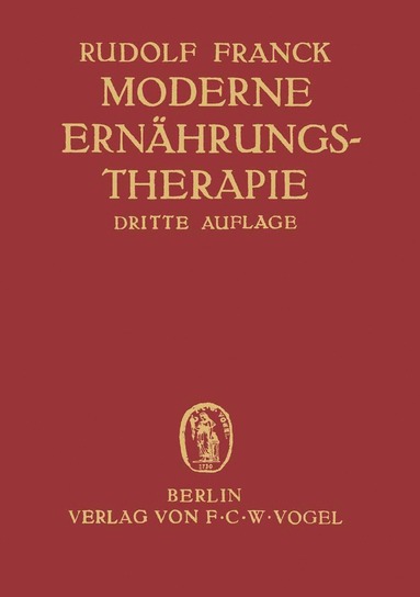 bokomslag Moderne Ernährungstherapie für die Praxis des Arztes
