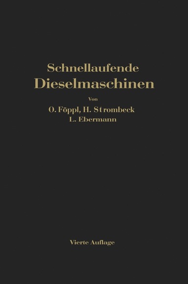 bokomslag Schnellaufende Dieselmaschinen