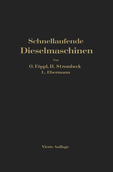 bokomslag Schnellaufende Dieselmaschinen