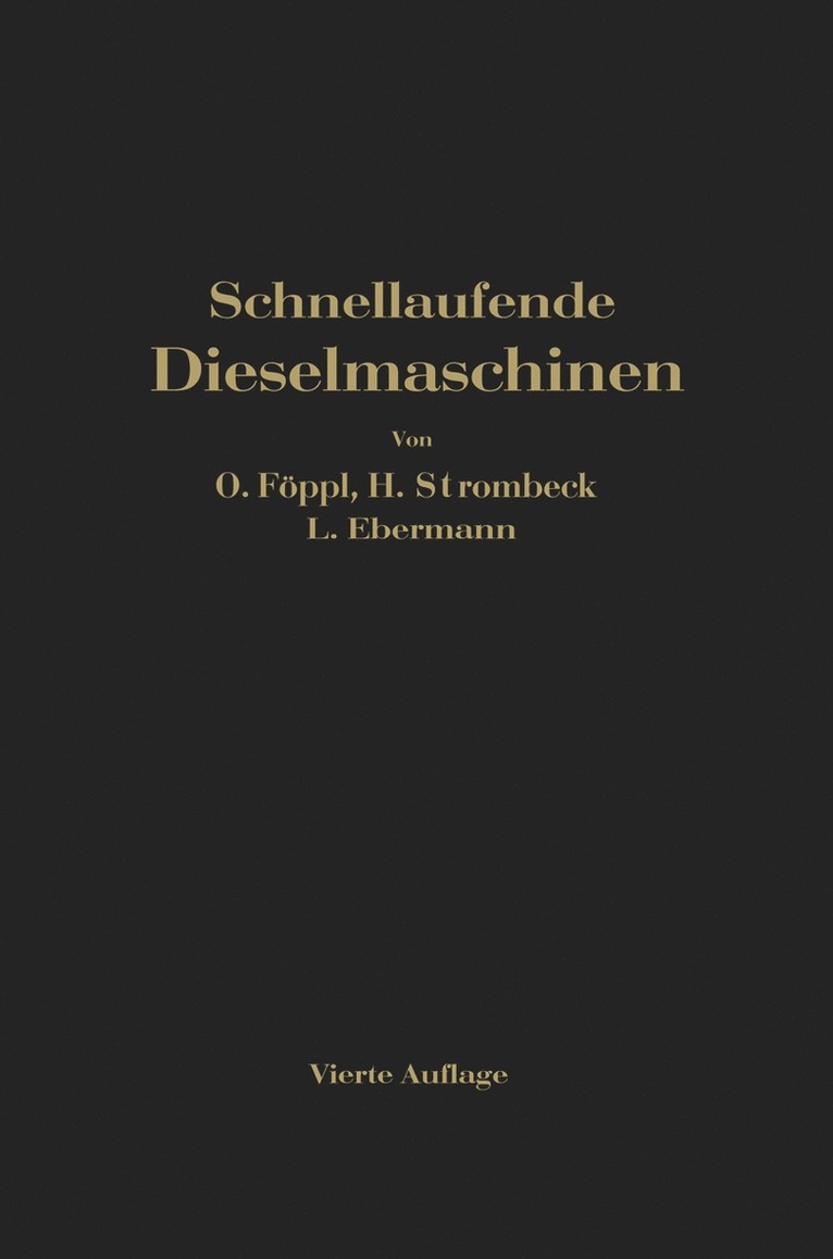 Schnellaufende Dieselmaschinen 1