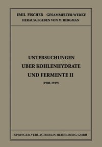 bokomslag Untersuchungen ber Kohlenhydrate und Fermente II (1908  1919)