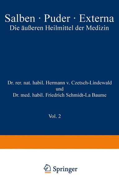 bokomslag Salben · Puder · Externa