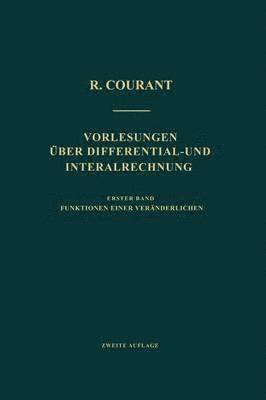 bokomslag Vorlesungen ber Differential- und Integralrechnung