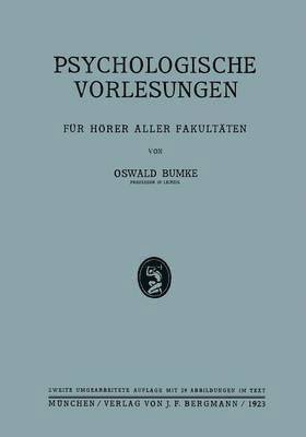 bokomslag Psychologische Vorlesungen