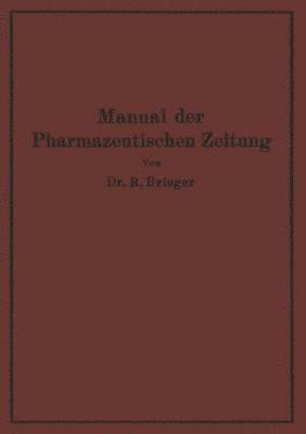 Manual der Pharmazeutischen Zeitung 1