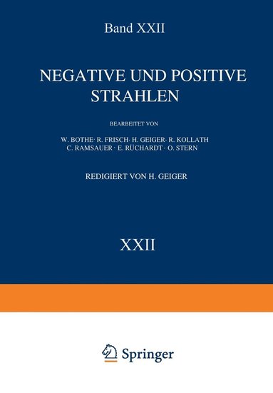 bokomslag Negative und Positive Strahlen