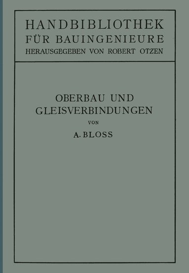 bokomslag Oberbau und Gleisverbindungen