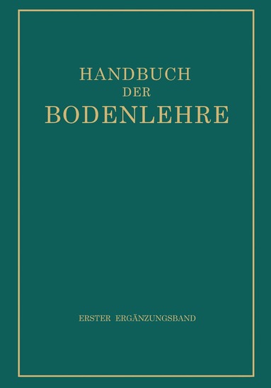 E. Blanck - Handbuch der Bodenlehre, Häftad