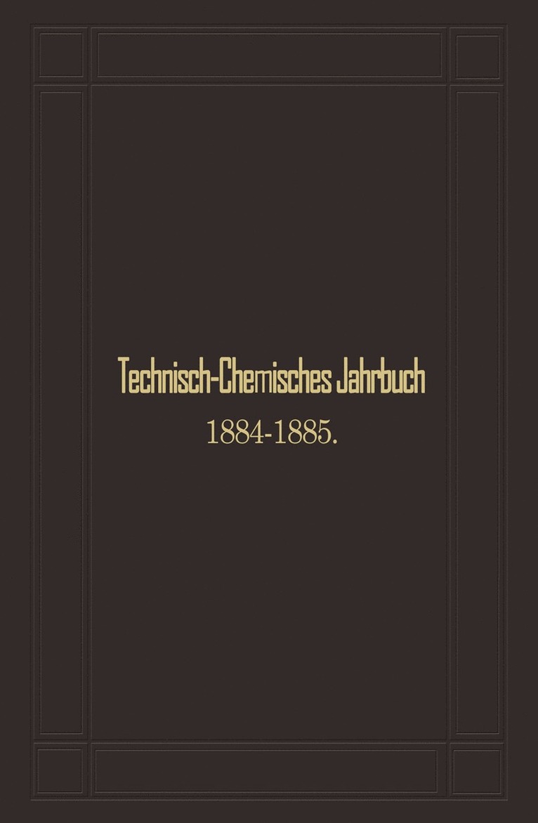 Technisch-Chemisches Jahrbuch 1884-1885 1