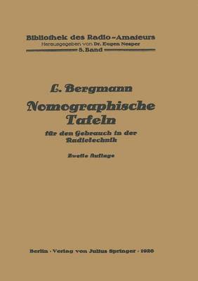 bokomslag Nomographische Tafeln fr den Gebrauch in der Radiotechnik