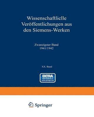 bokomslag Wissenschaftliche Verffentlichungen aus den Siemens-Werken