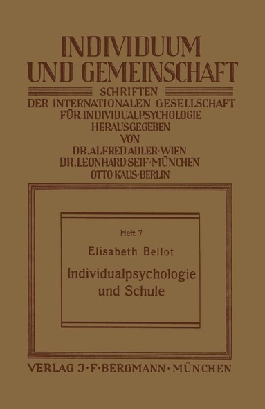 bokomslag Individualpsychologie und Schule