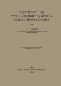 bokomslag Taschenbuch der Pathologisch-Histologischen Untersuchungsmethoden