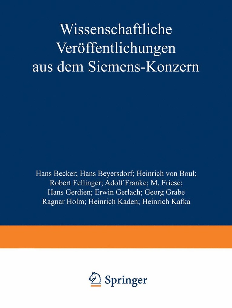 Wissenschaftliche Verffentlichungen aus dem Siemens-Konzern 1