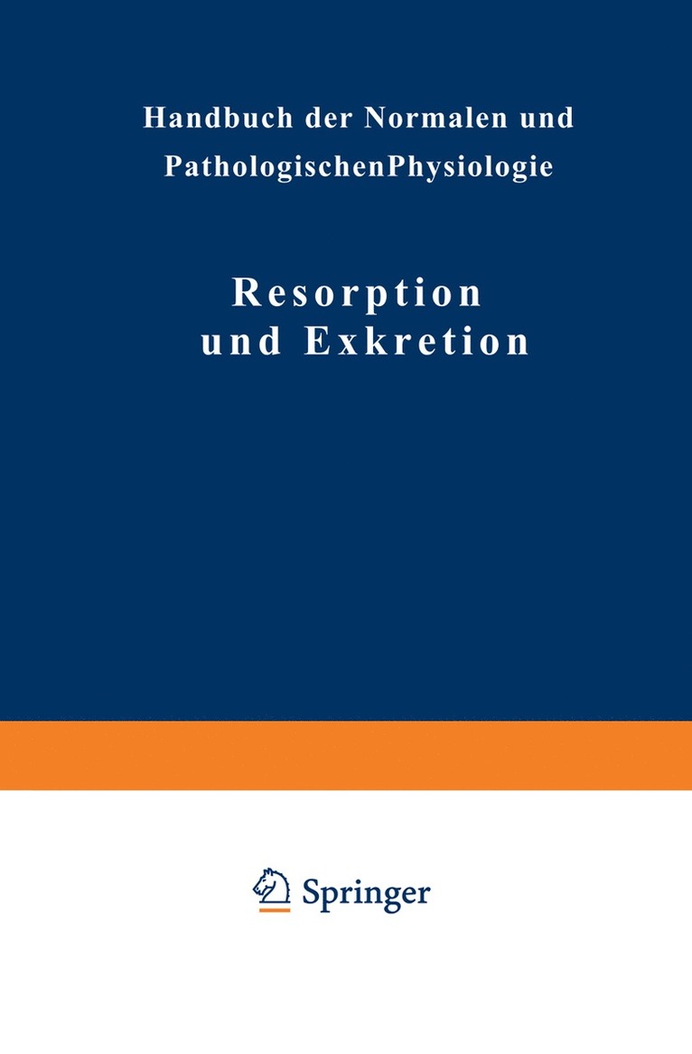 Resorption und Exkretion 1