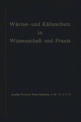 bokomslag Wrme- und Klteschutz in Wissenschaft und Praxis