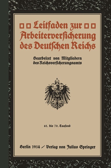 bokomslag Leitfaden zur Arbeiterversicherung des Deutschen Reichs