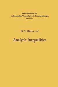 bokomslag Analytic Inequalities
