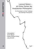 bokomslag Leonard Nelson - ein früher Denker der Analytischen Philosophie?