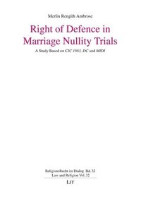 bokomslag Right of Defence in Marriage Nullity Trials